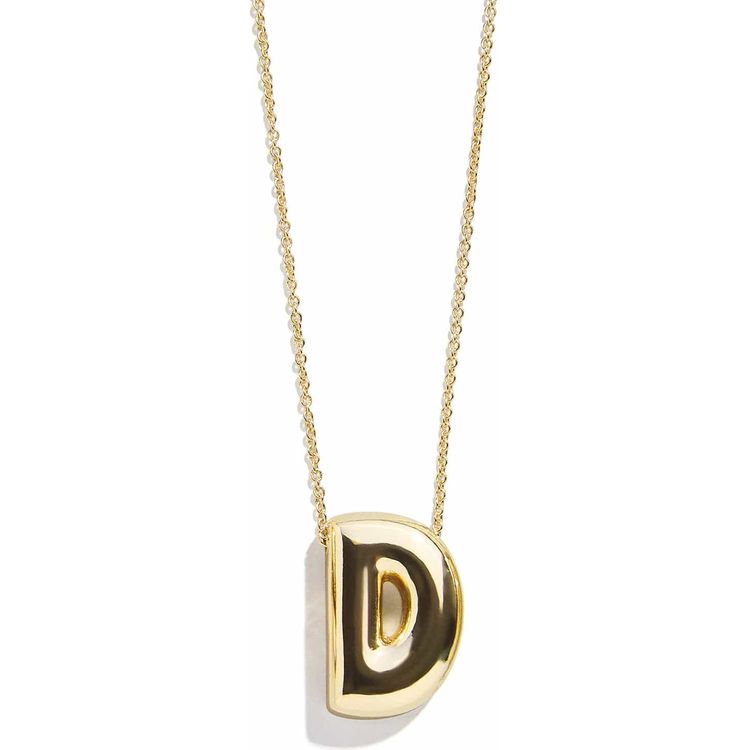 Bauble Bar Trend Accessories Gold Bubble Initial Necklace - D