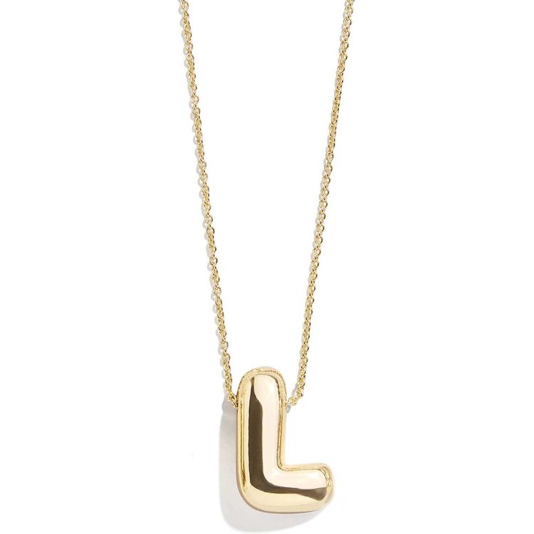 Baublebar Kids' Bubble Initial Necklace - Gold