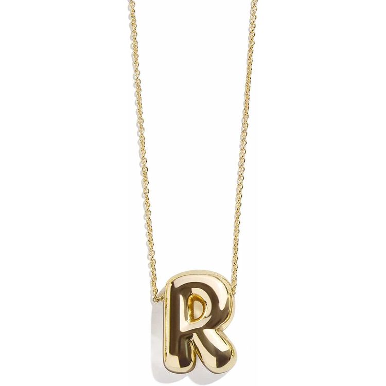 Bauble Bar Trend Accessories Gold Bubble Initial Necklace - R