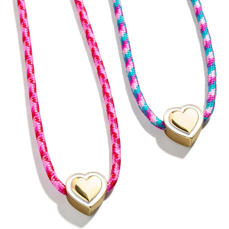 Bauble Bar Trend Accessories Kids' Heart to Heart Friendship Necklace Set