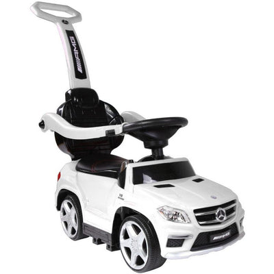 Best Ride on Cars Outdoor 4 in 1 Mercedes Push Car White
