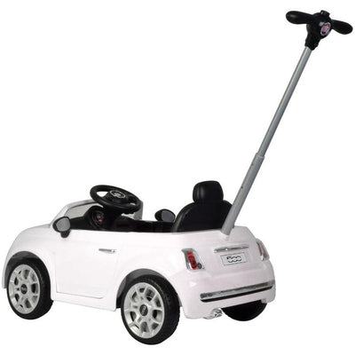 Best Ride on Cars Outdoor Fiat Push Car - White