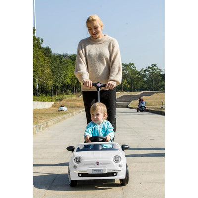 Best Ride on Cars Outdoor Fiat Push Car - White