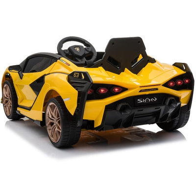 Best Ride on Cars Outdoor Lamborghini Sian 12V Yellow