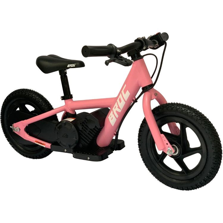 Best Ride on Cars Outdoor Pink E-Bike - 12"