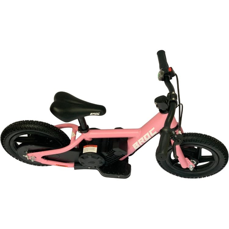 Best Ride on Cars Outdoor Pink E-Bike - 12"