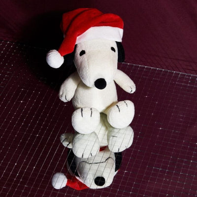 Bon Ton Toys Plush 7" Snoopy Plush with Christmas Hat