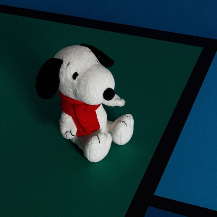 Bon Ton Toys Plush 7" Snoopy Plush with Red Scarf