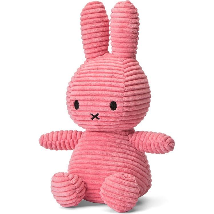 Bon Ton Toys Plush Miffy Sitting Corduroy Bubblegum Pink 9"