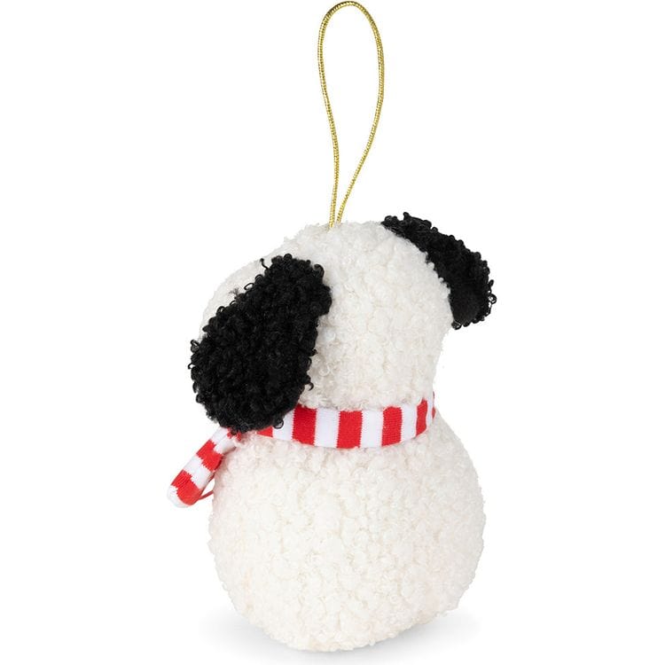 Bon Ton Toys Plush Peanuts Snoopy ECO Tiny Teddy Snowman Ornament