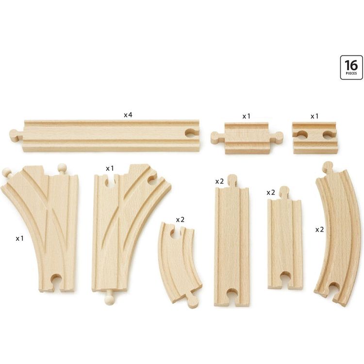 Brio Preschool Expansion Pack Intermediate Wooden Track Train Set