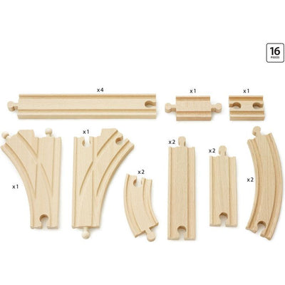 Brio Preschool Expansion Pack Intermediate Wooden Track Train Set