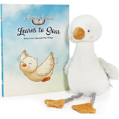 Bunnies By The Bay Infants Baby Avery Snow Goose Book & Plush Bundle