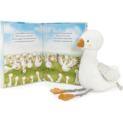 Bunnies By The Bay Infants Baby Avery Snow Goose Book & Plush Bundle