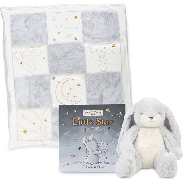 Bunnies By The Bay Infants Little Star Quilt Heirloom Gift Bundle