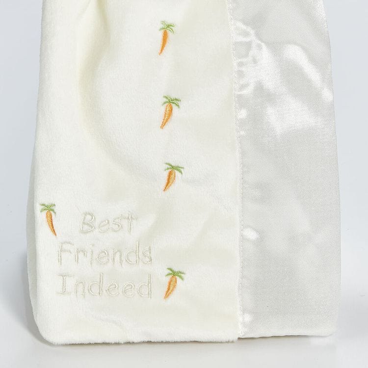 Bunnies By The Bay Plush White Bun Bun Buddy Blanket