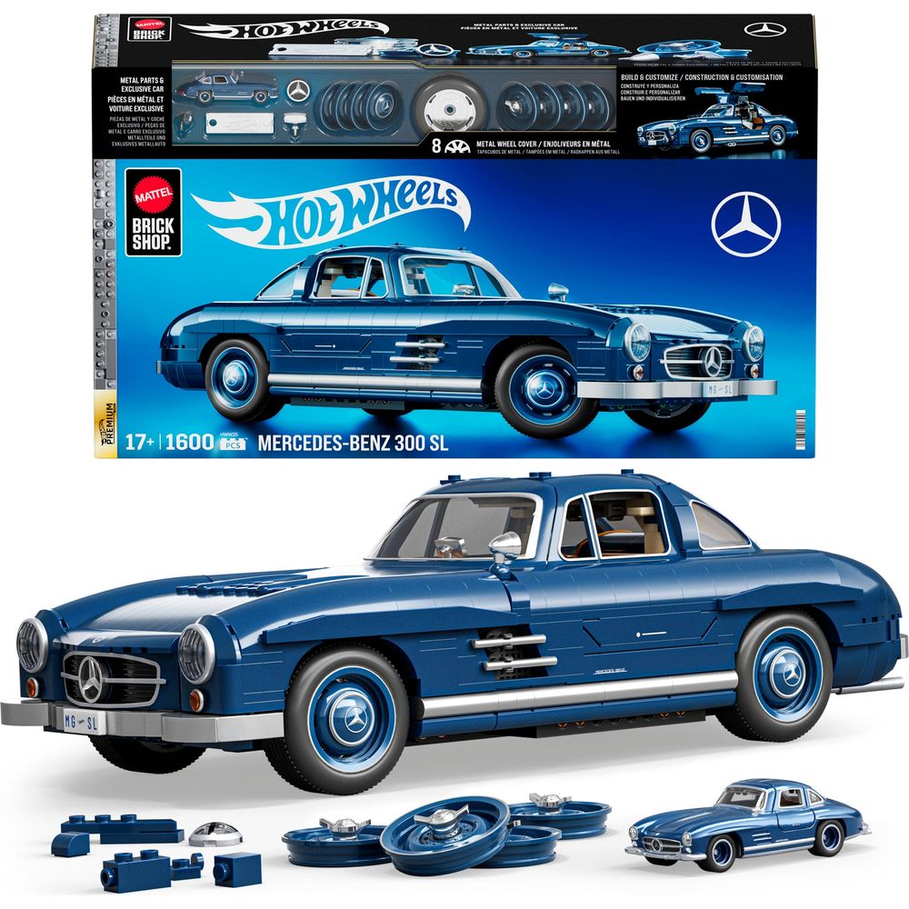 Mattel Brick Shop Hot Wheels Mercedes-Benz 300 SL
