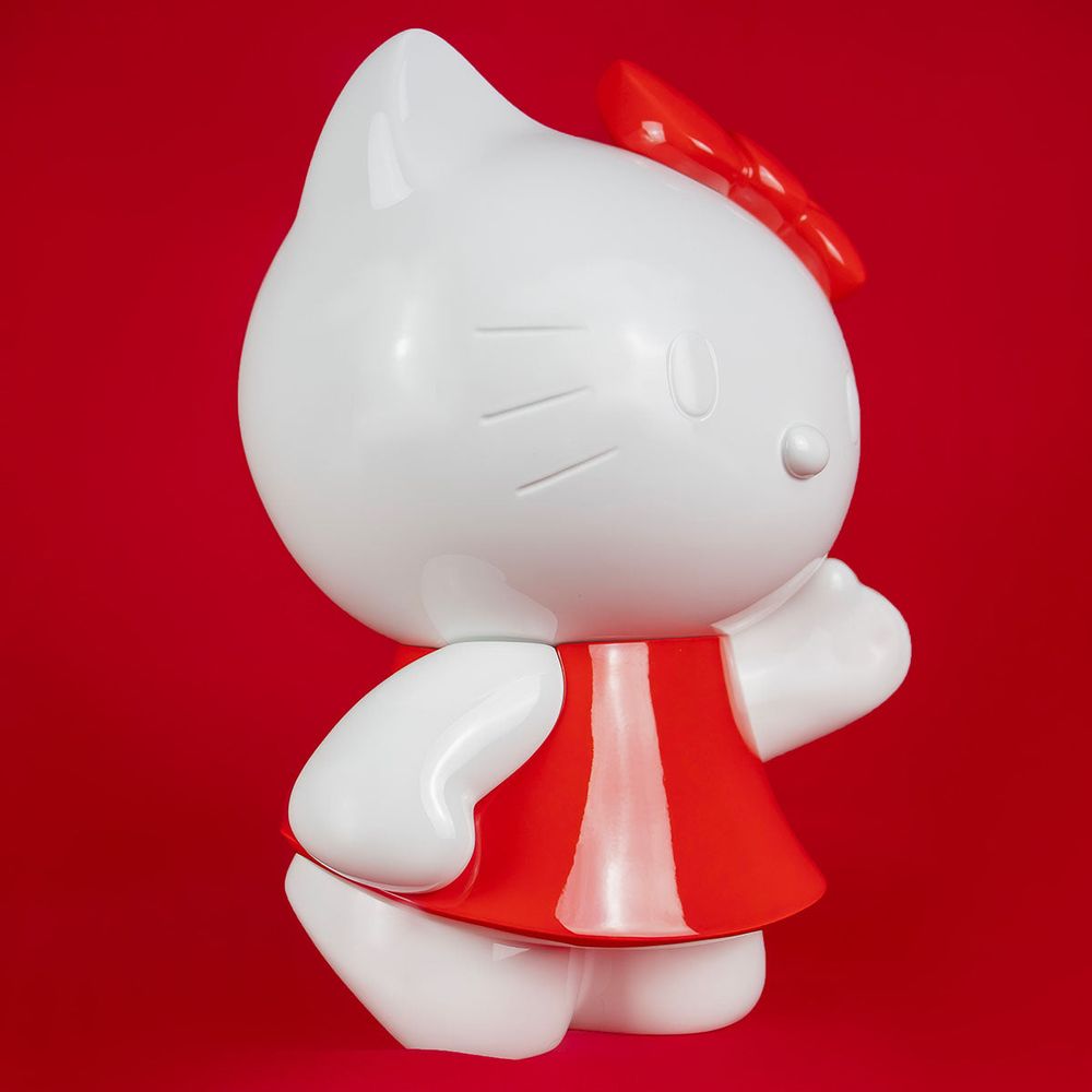 Hello Kitty Dress Figurine - White & Red
