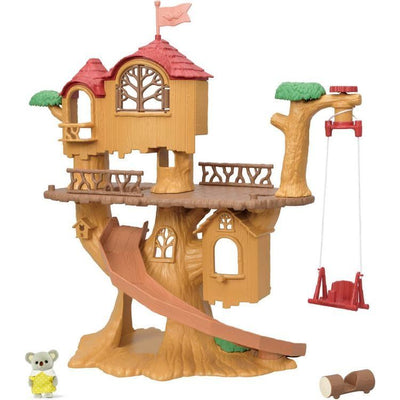 Calico Critters Collectibles Calico Critters Adventure Treehouse Gift Set, Dollhouse Playset with Figure and Accessories