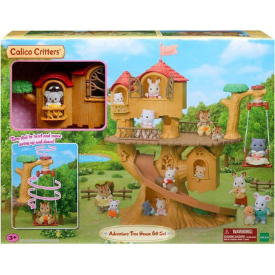 Calico Critters Collectibles Calico Critters Adventure Treehouse Gift Set, Dollhouse Playset with Figure and Accessories