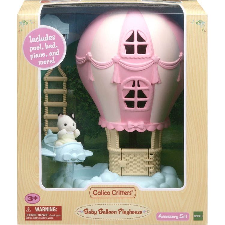 Calico Critters Collectibles Calico Critters Baby Balloon Playhouse, Dollhouse Playset with Figure