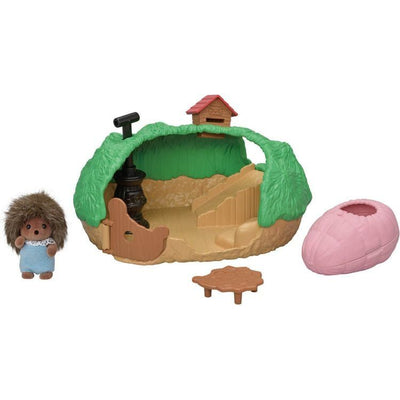 Calico Critters Collectibles Calico Critters Baby Hedgehog Hideout, Dollhouse Playset with Figure
