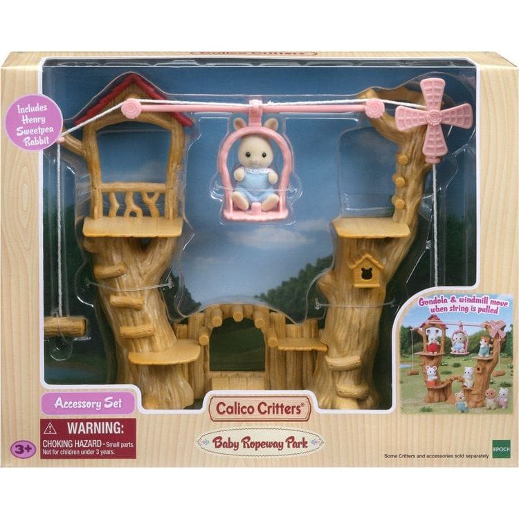 Calico Critters Collectibles Calico Critters Baby Ropeway Park, Dollhouse Playset with Figure