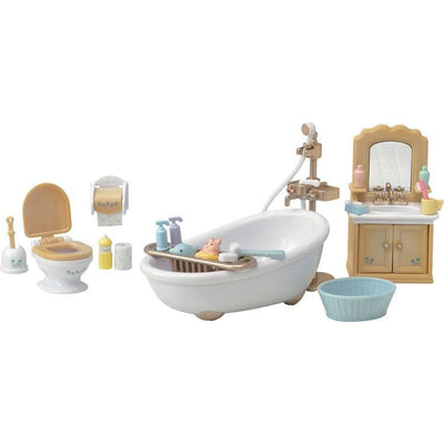 Calico Critters Collectibles Calico Critters Country Bathroom Set, Dollhouse Furniture and Accessories
