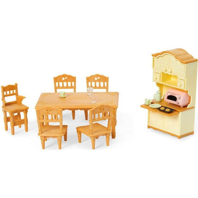 Calico Critters Collectibles Calico Critters Dining Room Set, Dollhouse Furniture and Accessories