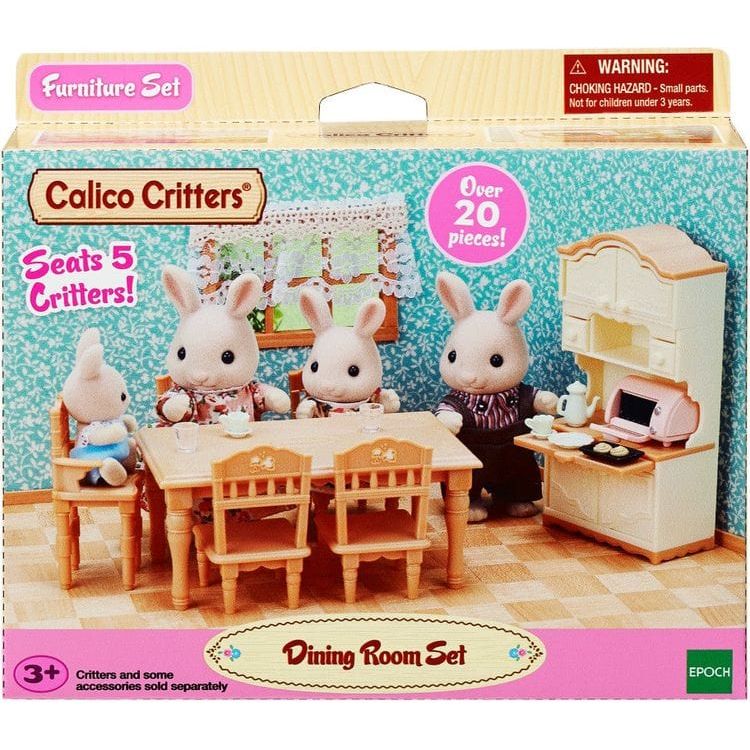 Calico Critters Collectibles Calico Critters Dining Room Set, Dollhouse Furniture and Accessories