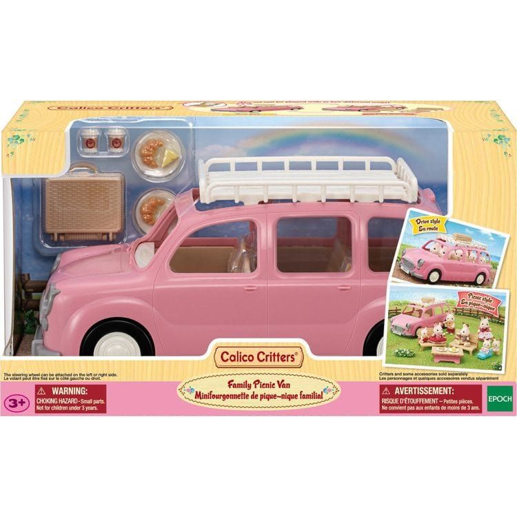 Calico Critters Collectibles Calico Critters Family Picnic Van, Toy Vehicle for Dolls with Picnic Accessories