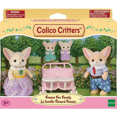 Calico Critters Collectibles Calico Critters Fennec Fox Family, Set of 4 Collectible Doll Figures