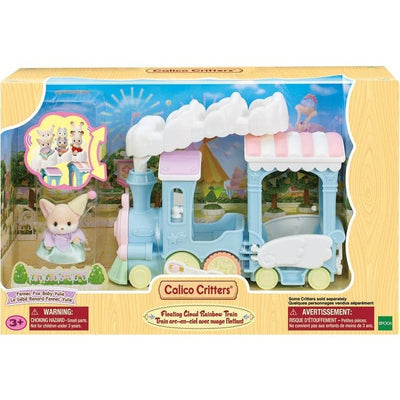 Calico Critters Collectibles Calico Critters Floating Cloud Rainbow Train, Toy Train Vehicle for Dolls with Figure Included