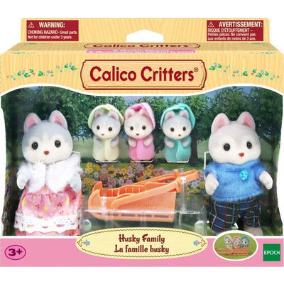 Calico Critters Collectibles Calico Critters Husky Family, Set of 5 Collectible Doll Figures