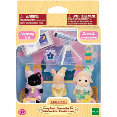 Calico Critters Collectibles Calico Critters Nursery Friends Figures- Sleepover Party Trio