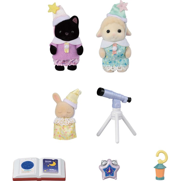 Calico Critters Collectibles Calico Critters Nursery Friends Figures- Sleepover Party Trio