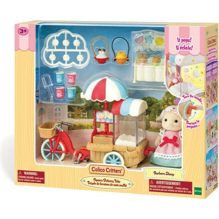 Calico Critters Collectibles Calico Critters Popcorn Trike, Dollhouse Playset with Figure and Accessories