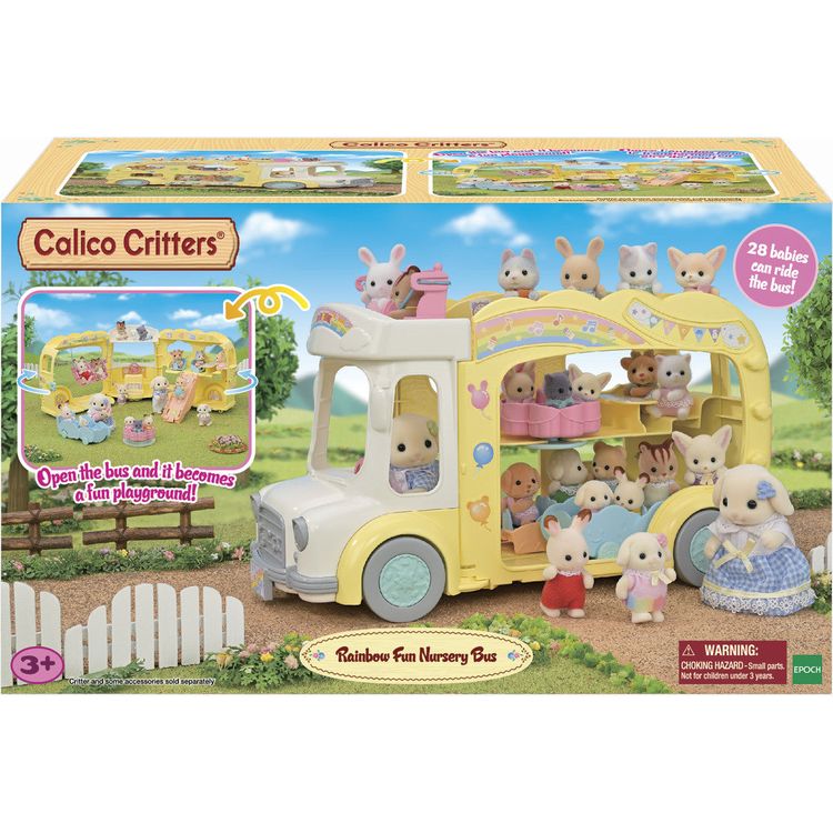Calico Critters Rainbow Fun Nursery Bus - Main Image
