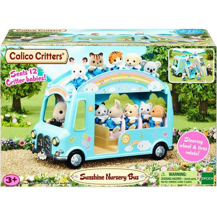 Calico Critters Collectibles Calico Critters Sunshine Nursery Bus Toy Vehicle for Dolls