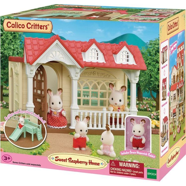Calico Critters Collectibles Calico Critters Sweet Raspberry Home, Dollhouse Playset with Figure and Furniture