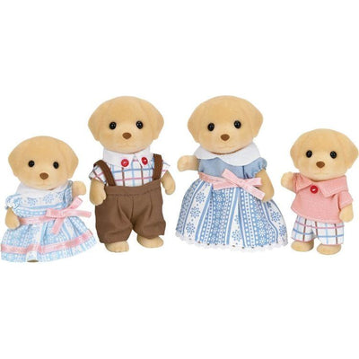 Calico Critters Collectibles Calico Critters Yellow Labrador Family, Set of 4 Collectible Doll Figures