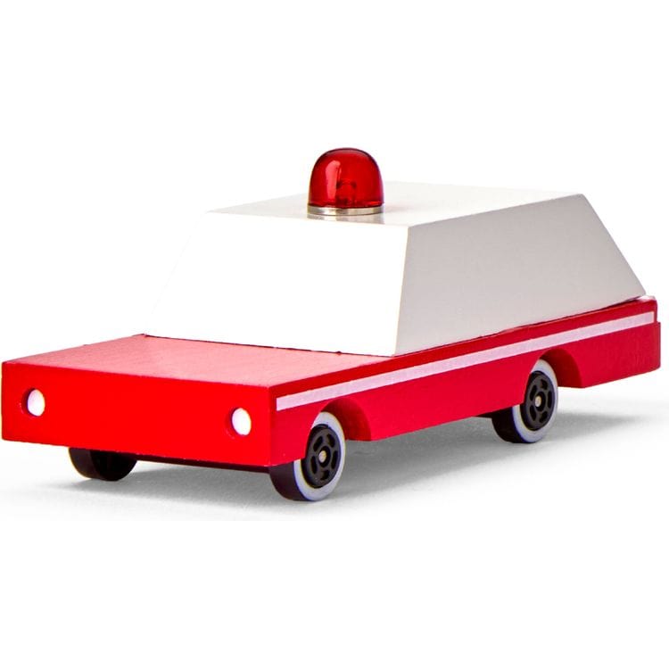 Candylab Vehicles 3 Pack NYC Wooden Cars - Taxi, Police Car & Ambulance