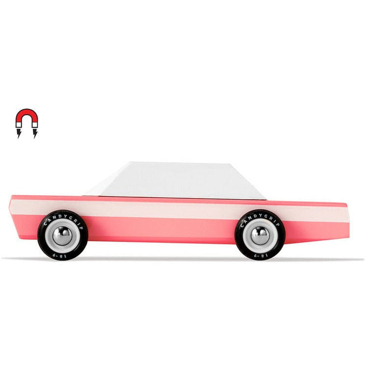 Candylab Vehicles Pink Cruiser Wooden Car