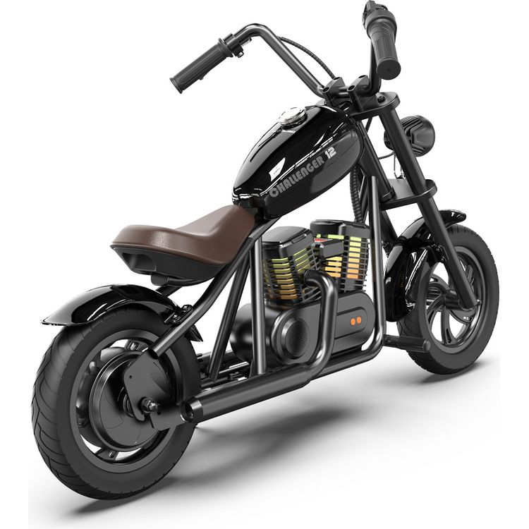 Hyper Gogo Challenger 12 Plus Kids Motorcycle - Black