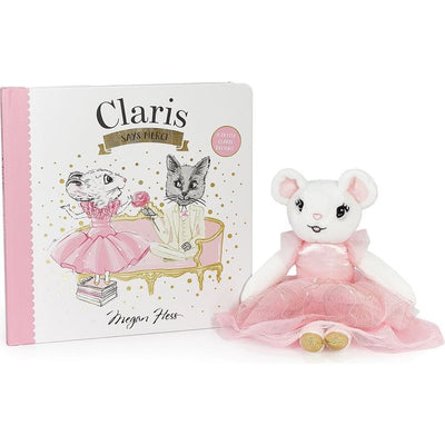 Claris - The Chicest Mouse in Paris™ Infants Claris The Mouse: Claris Says Merci & Pink Mini Plush Doll Book Bundle