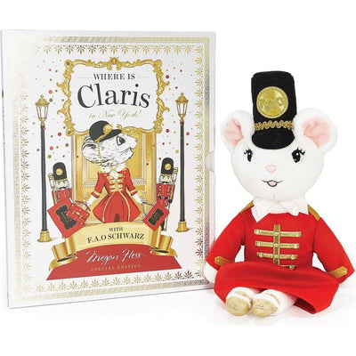 Claris - The Chicest Mouse in Paris™ Infants Claris The Mouse: Where is Claris In New York & FAO Schwarz Toy Soldier Plush Book Bundle