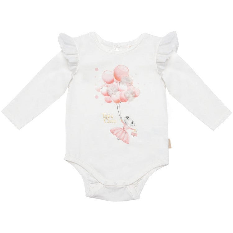 Claris - The Chicest Mouse in Paris™ Trend Accessories Claris Balloons Long Sleeve Bodysuit- size 18-24 Months