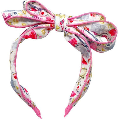 Claris - The Chicest Mouse in Paris™ Trend Accessories Claris Fashion Print Headband with Bow