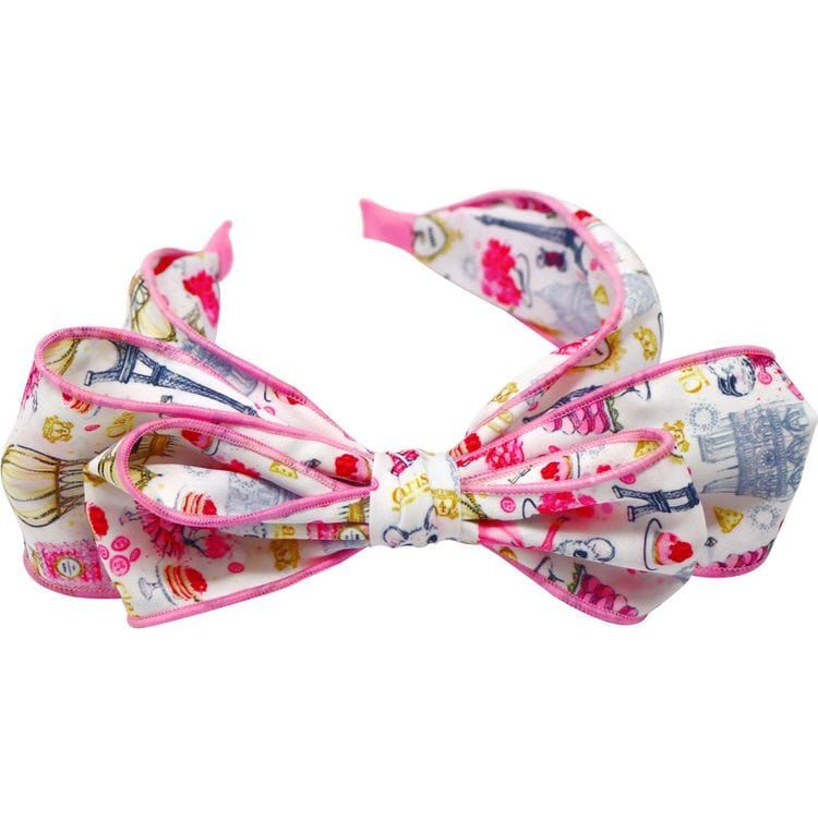 Claris - The Chicest Mouse in Paris™ Trend Accessories Claris Fashion Print Headband with Bow