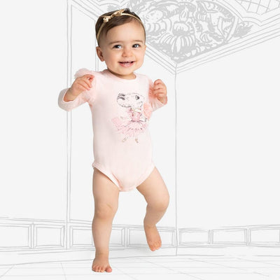 Claris - The Chicest Mouse in Paris™ Trend Accessories Claris Long Sleeve Bodysuit- size 0-3 Months